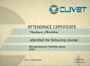 CLIVET certificate